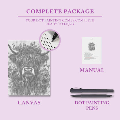 Höglandsboskap - Prickmålning