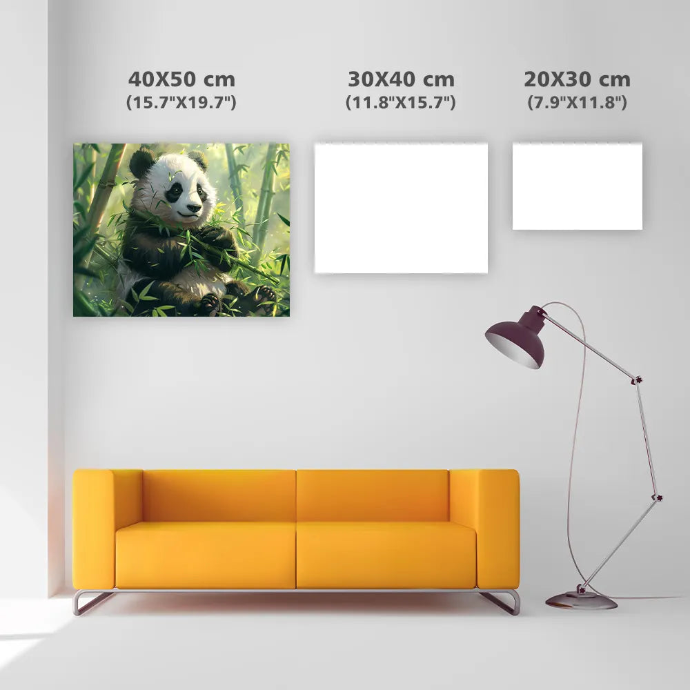 Panda I Bambuskogen - DiamantmåLning