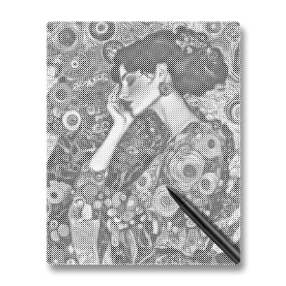 Vintage kvinna - Prickmålning