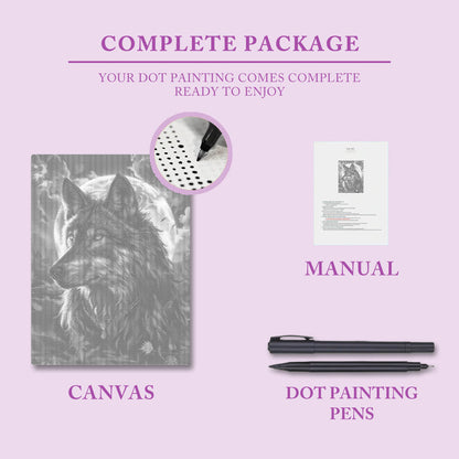 Vargkungen - Prickmålning