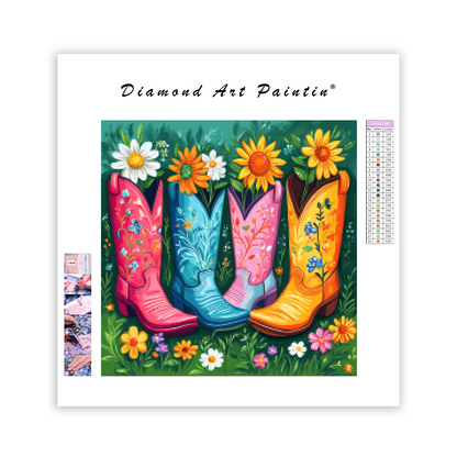 Boots of Blooms - Diamantmålning
