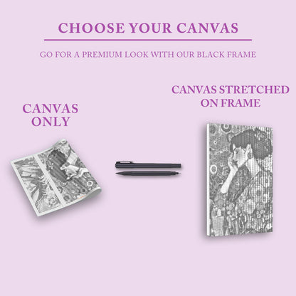 Vintage kvinna - Prickmålning