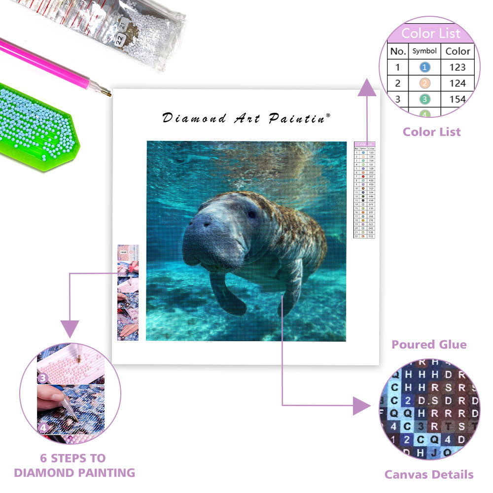 Mild manatee – Diamantmålning