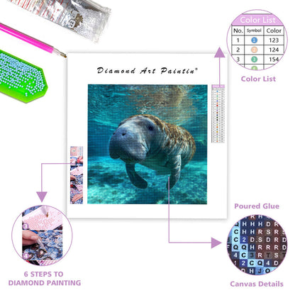 Mild manatee – Diamantmålning
