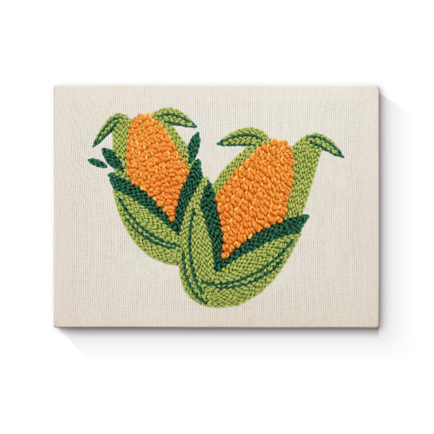 Majskolv – Punch needle-broderi