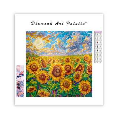 Sunflower Symphony - DiamantmåLning