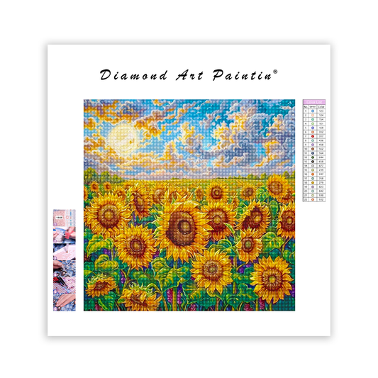 Sunflower Symphony - DiamantmåLning