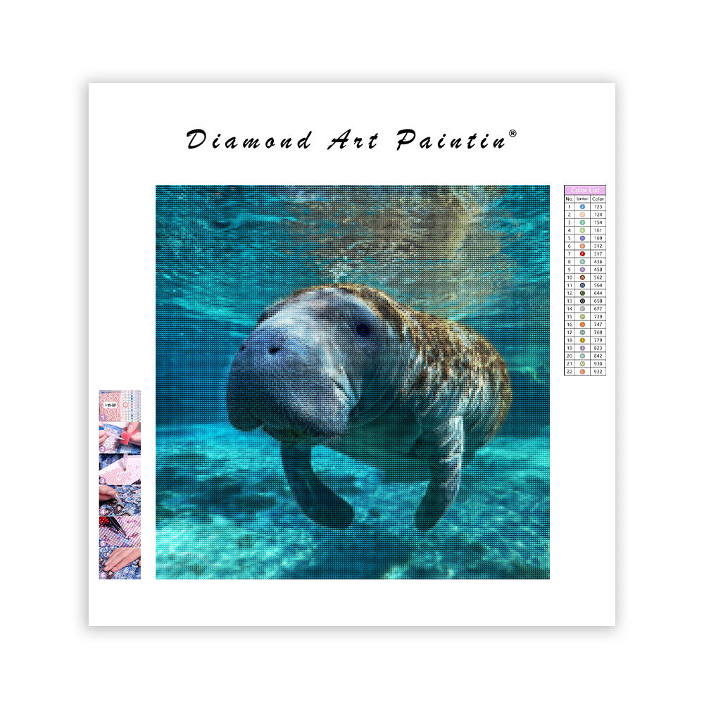 Mild manatee – Diamantmålning