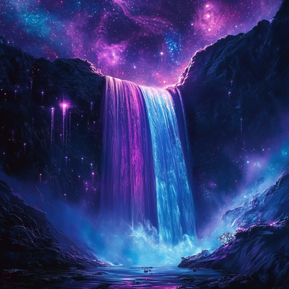 Kosmiskt vattenfall - Diamantmålning
