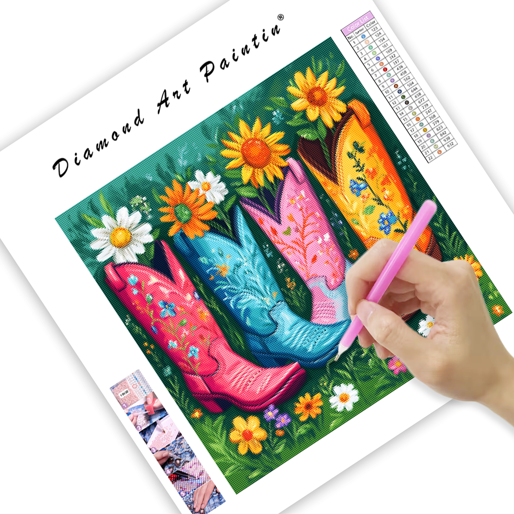 Boots of Blooms - Diamantmålning