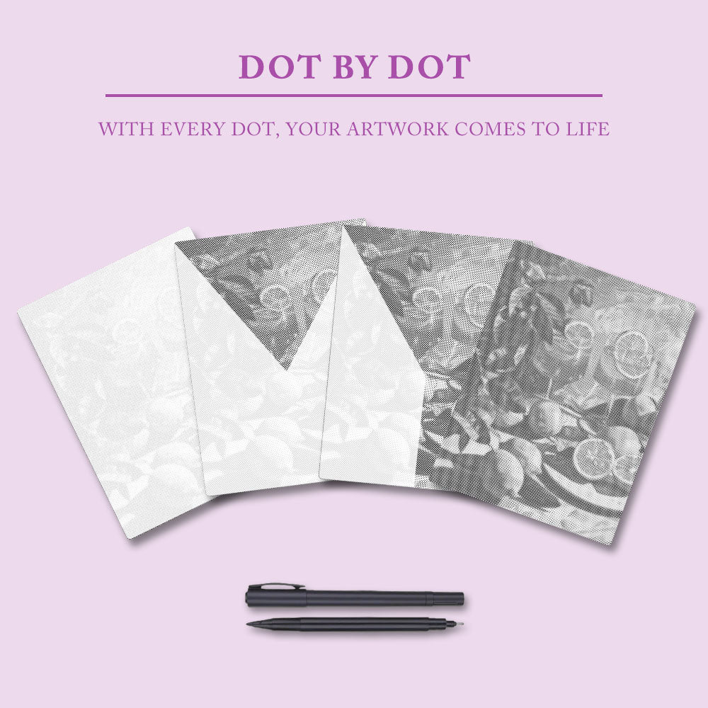 Sommardryck - Prickmålning