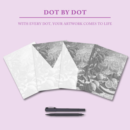 Sommardryck - Prickmålning