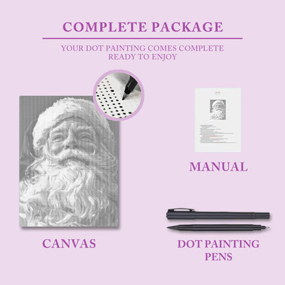 Den snälla jultomten - Prickmålning