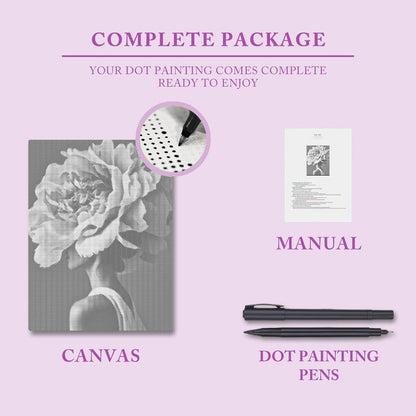 Kvinnablomma - Prickmålning