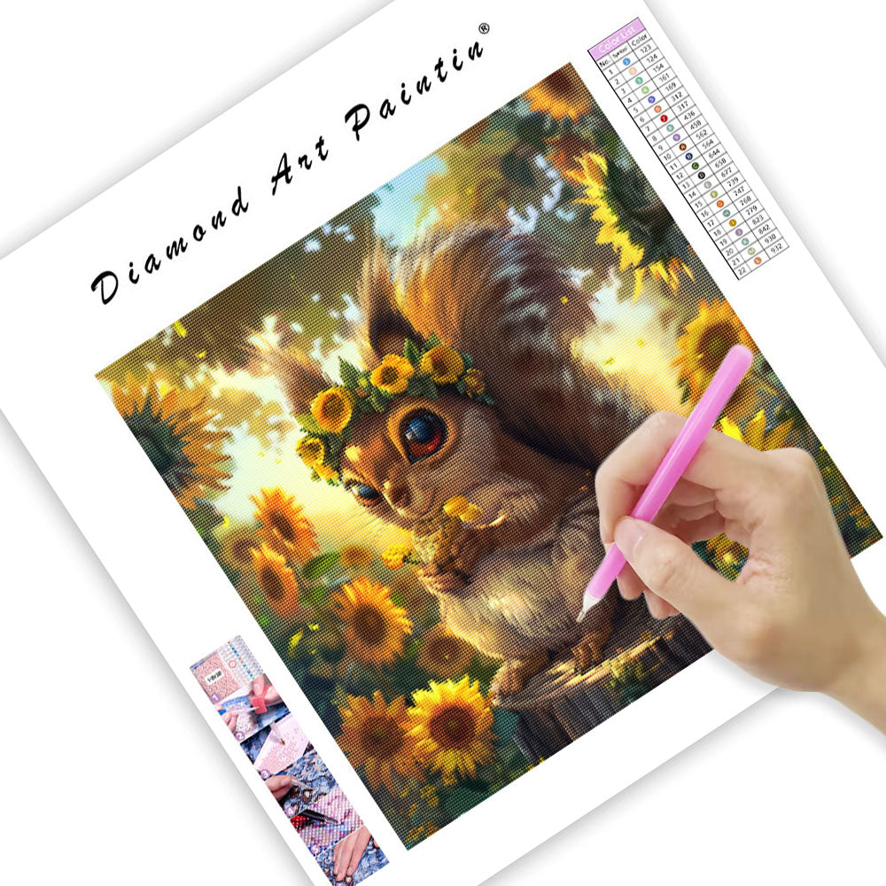 Solrossekorre – Diamantmålning